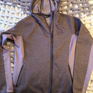 The North face zip up athletic sweater